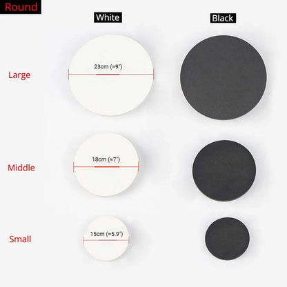 Orr Outdoor Wall Lamp - Minimalist LED wall light in round or square, IP65