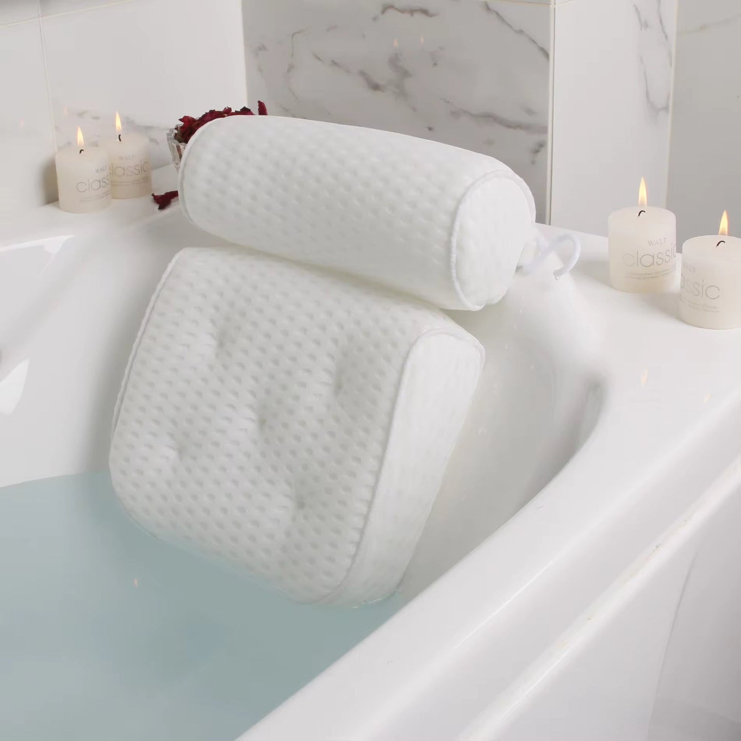Ergonomisches Badekissen mit Anti-Rutsch-Saugnäpfen für Nacken- und Rückenunterstützung-3