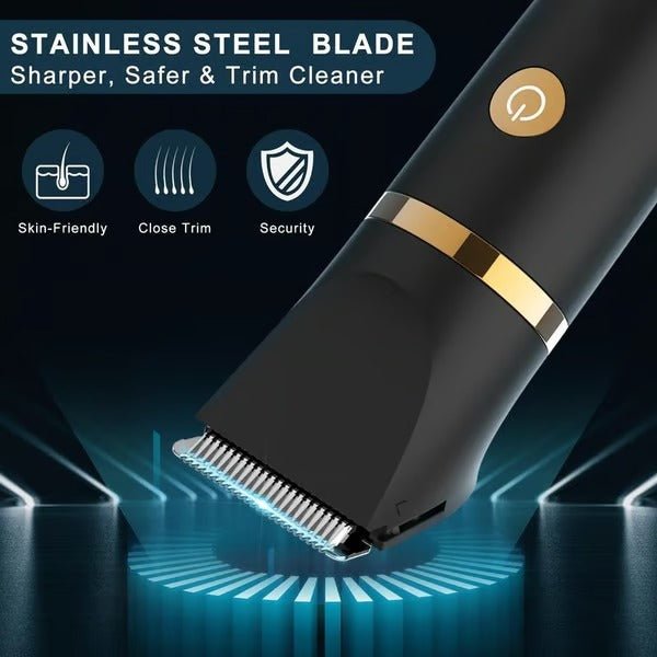 SHAVTRIQ – 3-in-1 Wasserdichter Körper- & Intimrasierer für Männer