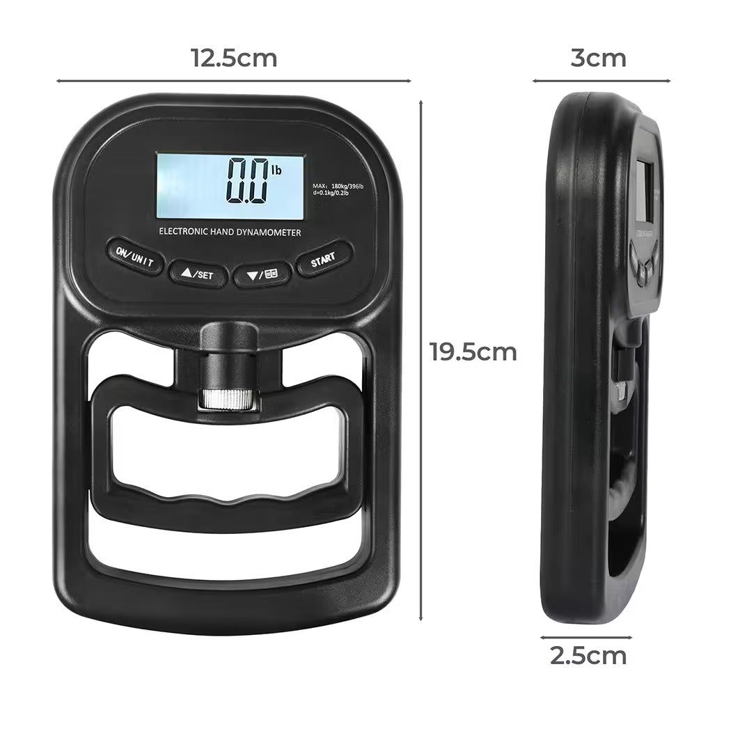 Gripmaster Digital - Appareil de mesure manuel précis pour mesurer la force de préhension jusqu'à 120 kg