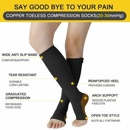 CIRCULARELIEF – Compression Socks with Zipper for Support and Relief