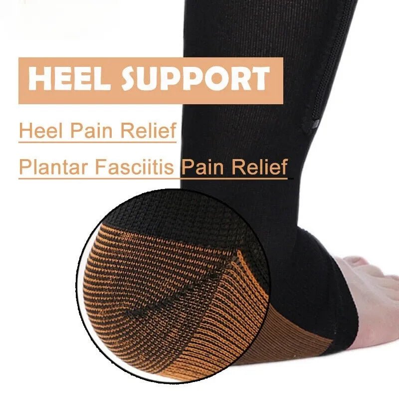 CIRCULARELIEF – Compression Socks with Zipper for Support and Relief