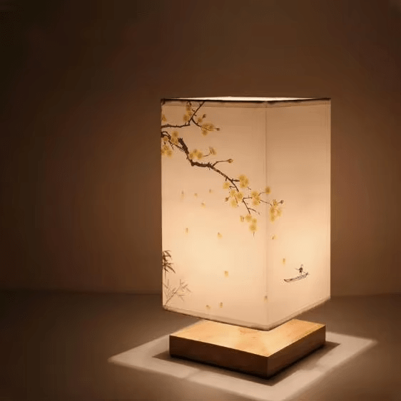 FABWOOD – Moderne lamp van hout en stof
