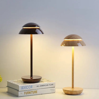 SCANDORA – Lámpara de mesa LED inalámbrica de diseño nórdico con control táctil