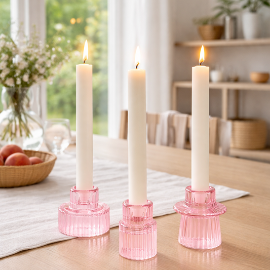 LUNELLE – Portacandele reversibili in set da 3