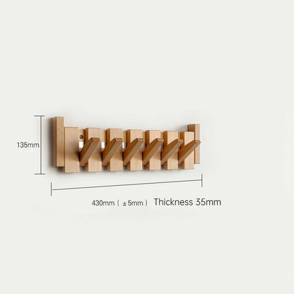 Gancho de pared de madera – Gancho plegable de madera para un orden con estilo