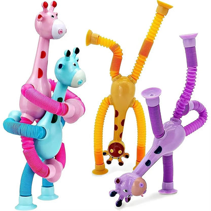FlexiGiraffe – Dehnbares Saugnäpftassenspielzeug für kreative Kinder