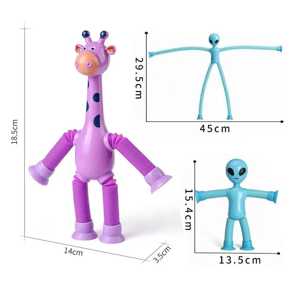 FlexiGiraffe – Dehnbares Saugnäpftassenspielzeug für kreative Kinder