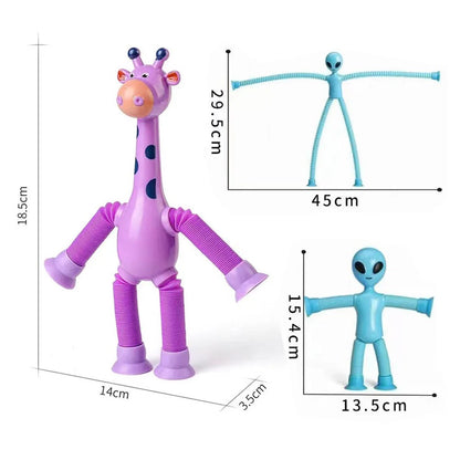 FlexiGiraffe – Dehnbares Saugnäpftassenspielzeug für kreative Kinder