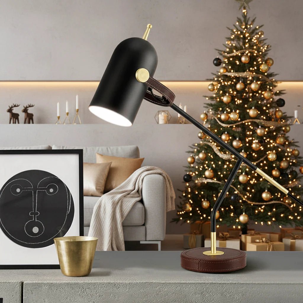 GLOVANCE – Moderne Metall-Tischlampe mit E27 LED für Lesen & Ambient Light