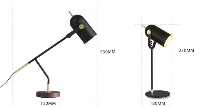 GLOVANCE – Moderne Metall-Tischlampe mit E27 LED für Lesen & Ambient Light