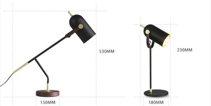 GLOVANCE – Moderne Metall-Tischlampe mit E27 LED für Lesen & Ambient Light