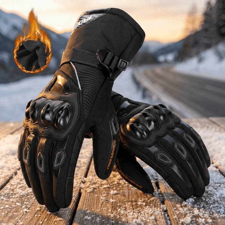 THERMOGRIP Moto Handschoenen – Waterdichte winter motorhandschoenen met 3-laags isolatie & koolstofvezelbescherming