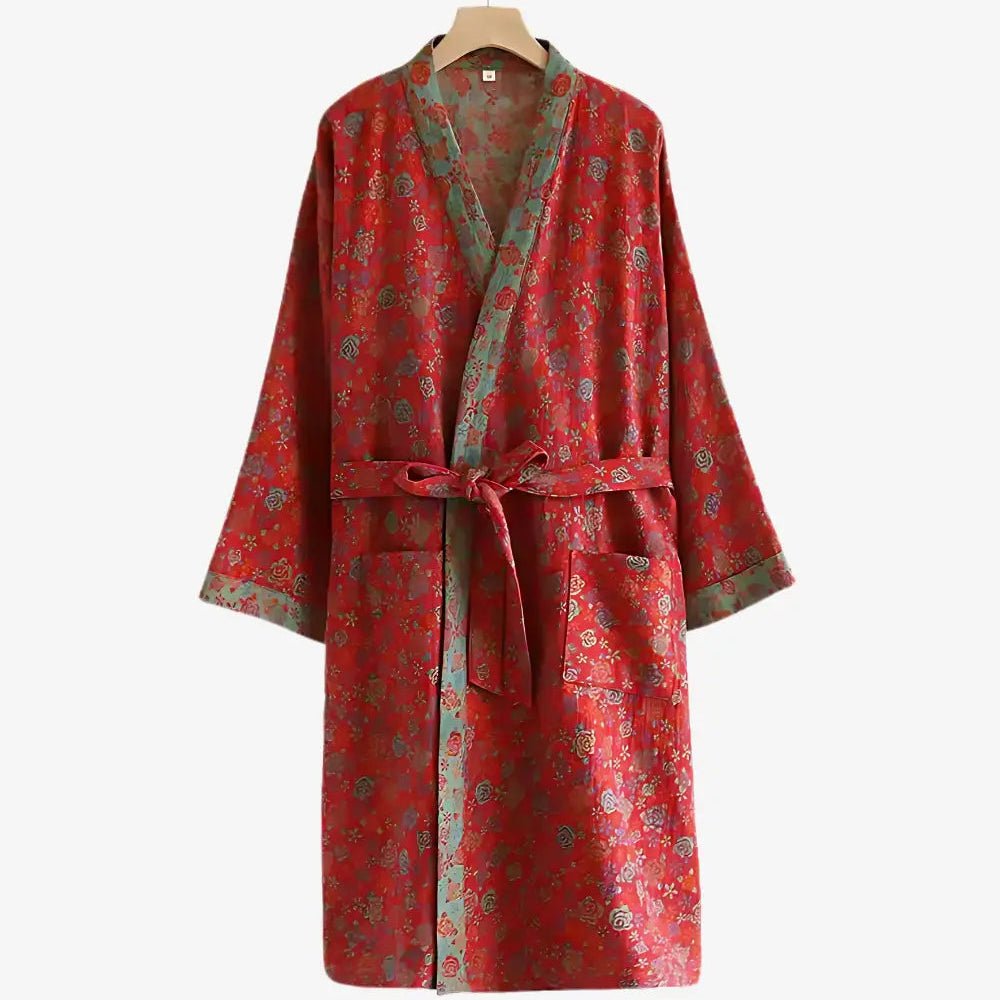 KIMONARA – Peignoir kimono en coton biologique pour un confort quotidien respirant