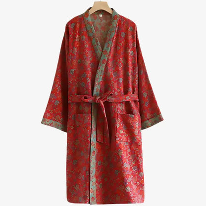 KIMONARA – Peignoir kimono en coton biologique pour un confort quotidien respirant
