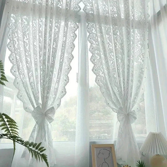 TAILLACE – Elegantes cortinas de encaje con cola de fénix