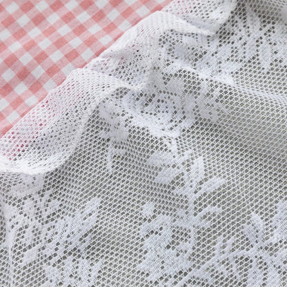 PLAIDELLA – Karierte Spitzen Halbfenster Vorhang