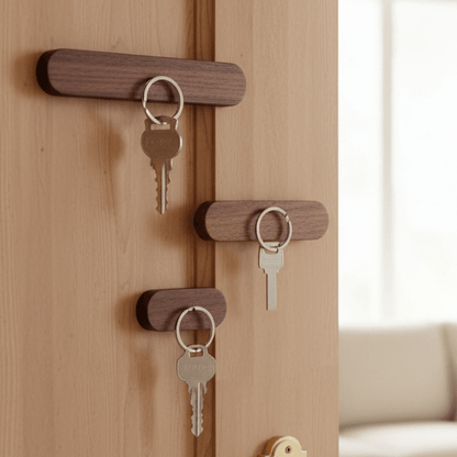 RUSTEVA – Portachiavi magnetico in legno da parete per un fascino rustico e funzionalità