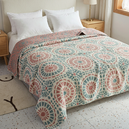 ARTELLA – Couette décorative matelassée à motif inspiré de la mosaïque