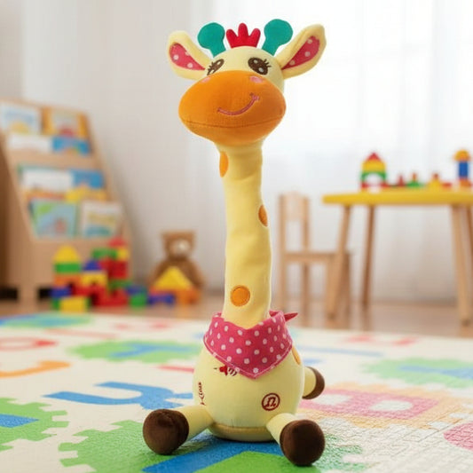 JIRAGROOVY – Jirafa de peluche musical que habla y baila para niños