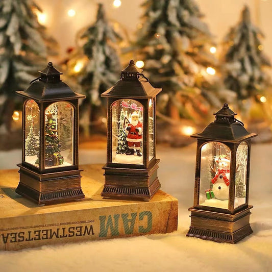 YULEORA – Vintage-Weihnachtslaterne für saisonale Dekoration