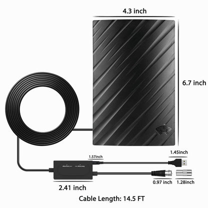 ULTRAWAVE – Antena HDTV con soporte 4K y amplia cobertura