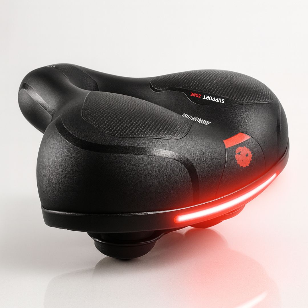CYCLORELAX – Ergonomisch fietszadel met vering voor dagelijks gebruik en tochten