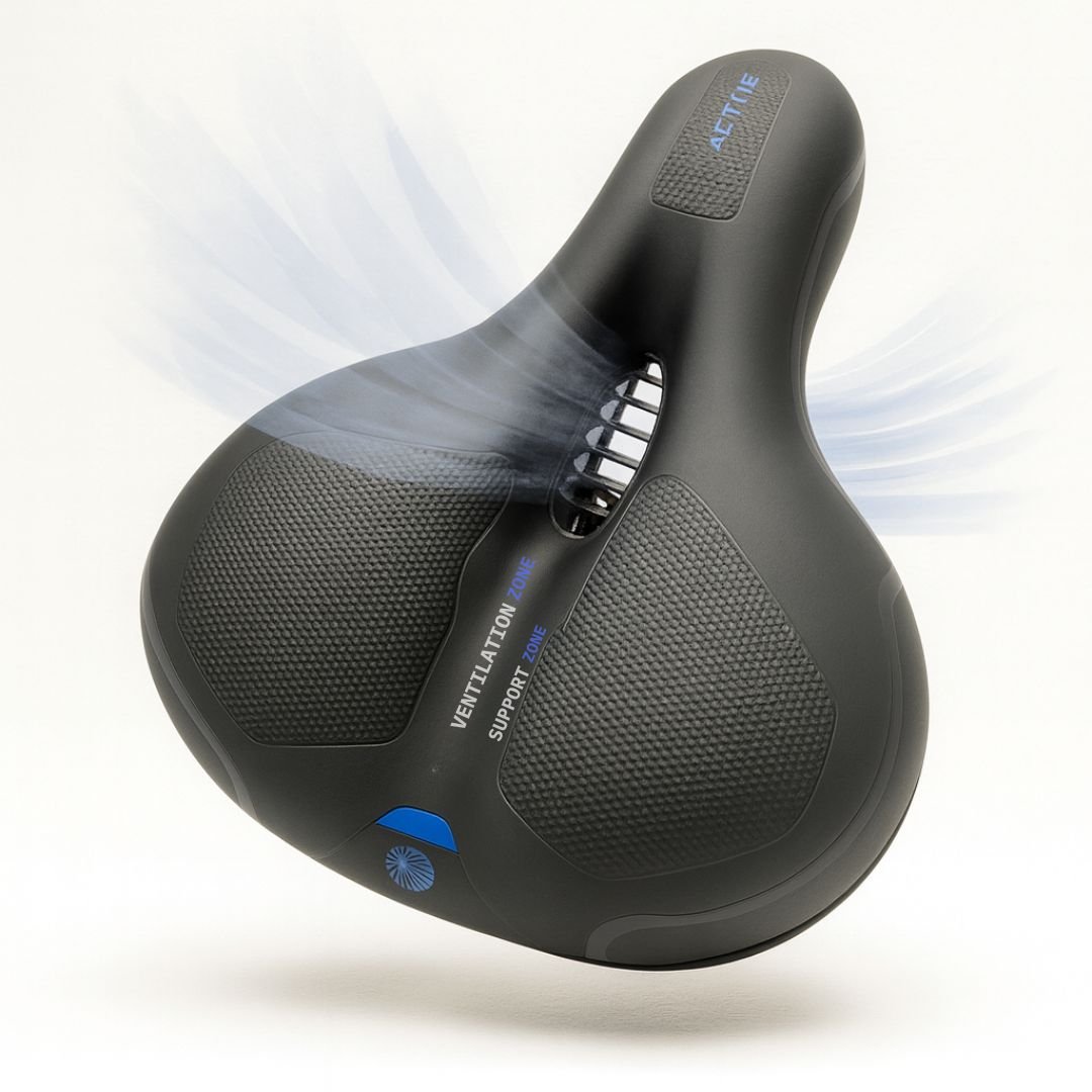 CYCLORELAX – Ergonomisch fietszadel met vering voor dagelijks gebruik en tochten