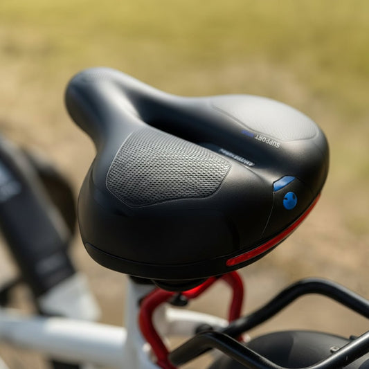 CYCLORELAX – Sillín de bicicleta ergonómico con suspensión para uso diario y excursiones
