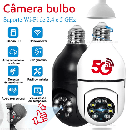 Intelligent security camera with 360° surveillance and WLAN function