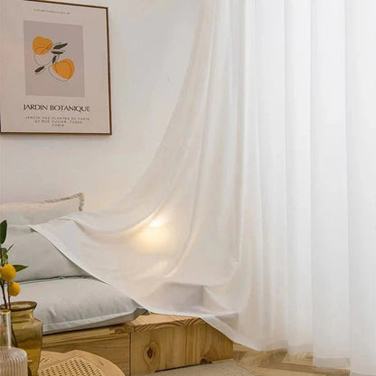 NOVELIA – Elegantes cortinas de tul para ventanas de sala de estar