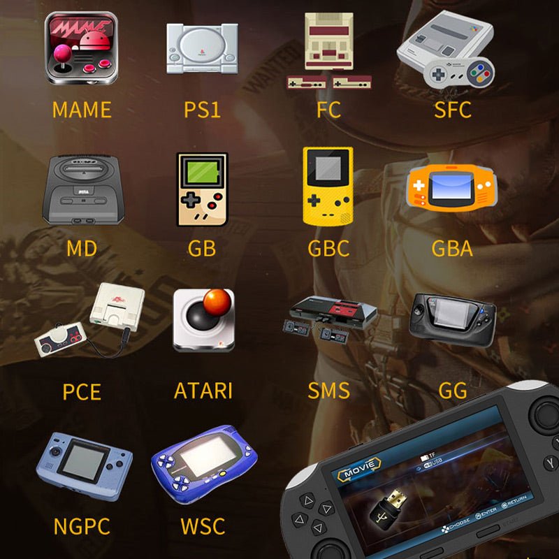 PIXPLAY – Consola de juegos portátil con pantalla HD para una experiencia de juego inmersiva