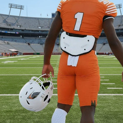 GRIDGUARD – Placa de protección para espalda de fútbol americano para adultos con amortiguación de impactos y sistema de ventilación