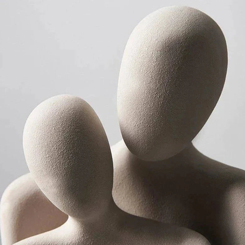 LOVENZA – Sculptures abstraites en céramique au design harmonieux en duo