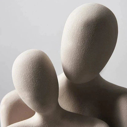 LOVENZA – Sculptures abstraites en céramique au design harmonieux en duo
