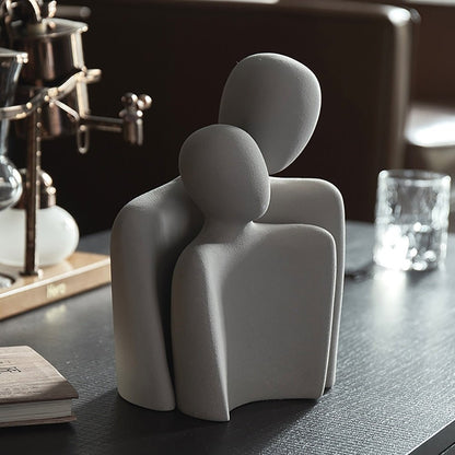LOVENZA – Sculptures abstraites en céramique au design harmonieux en duo