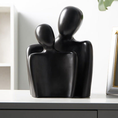 LOVENZA – Sculptures abstraites en céramique au design harmonieux en duo