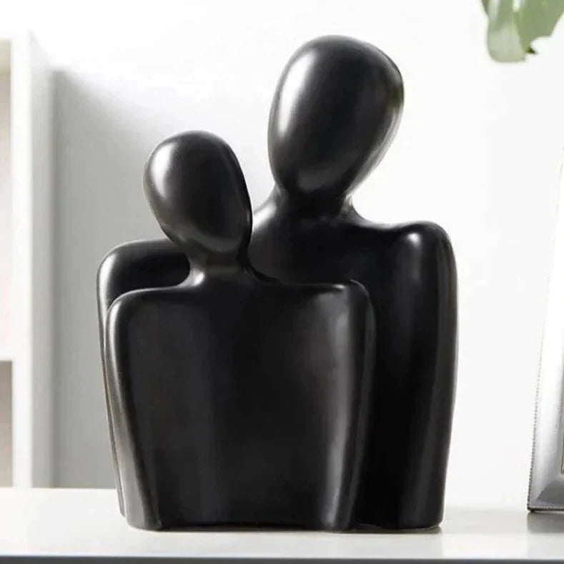 LOVENZA – Sculptures abstraites en céramique au design harmonieux en duo