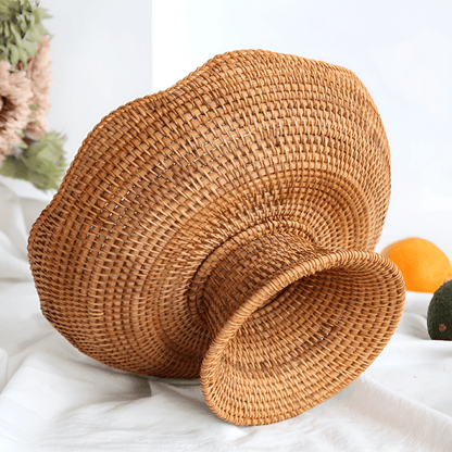 ORGANICBASK – Cesto per frutta in rattan fatto a mano con aspetto naturale