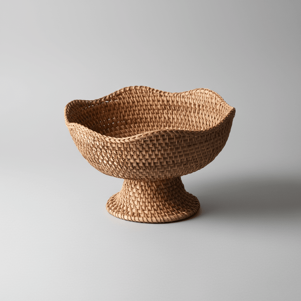 ORGANICBASK – Cesto per frutta in rattan fatto a mano con aspetto naturale