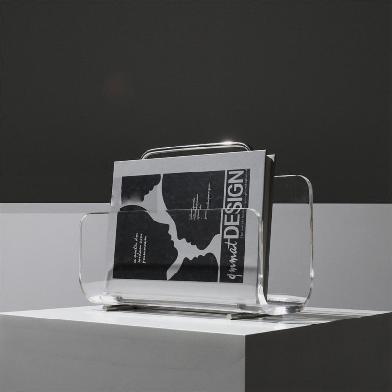 STYLEFILE – Acrylic Magazine Holder with Sophisticated Silhouette
