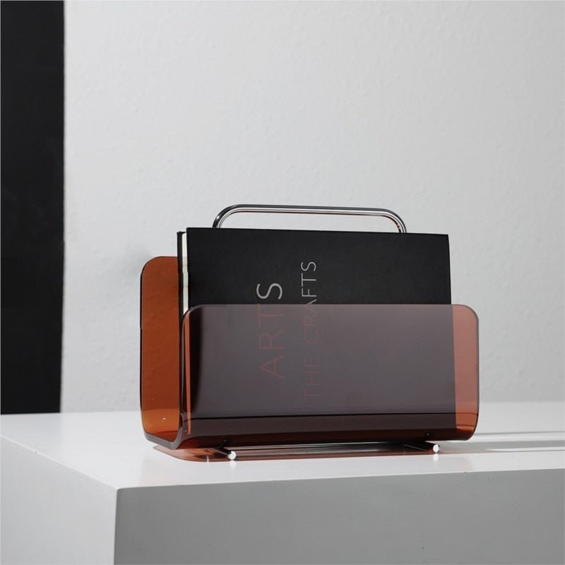 STYLEFILE – Acrylic Magazine Holder with Sophisticated Silhouette