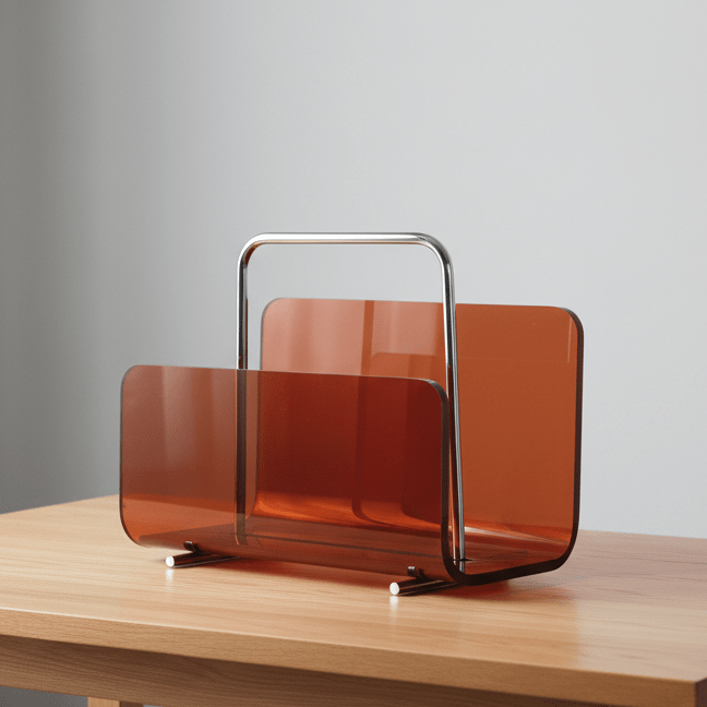 STYLEFILE – Acrylic Magazine Holder with Sophisticated Silhouette