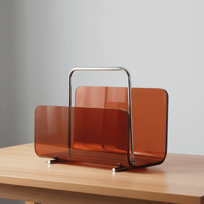 STYLEFILE – Acrylic Magazine Holder with Sophisticated Silhouette