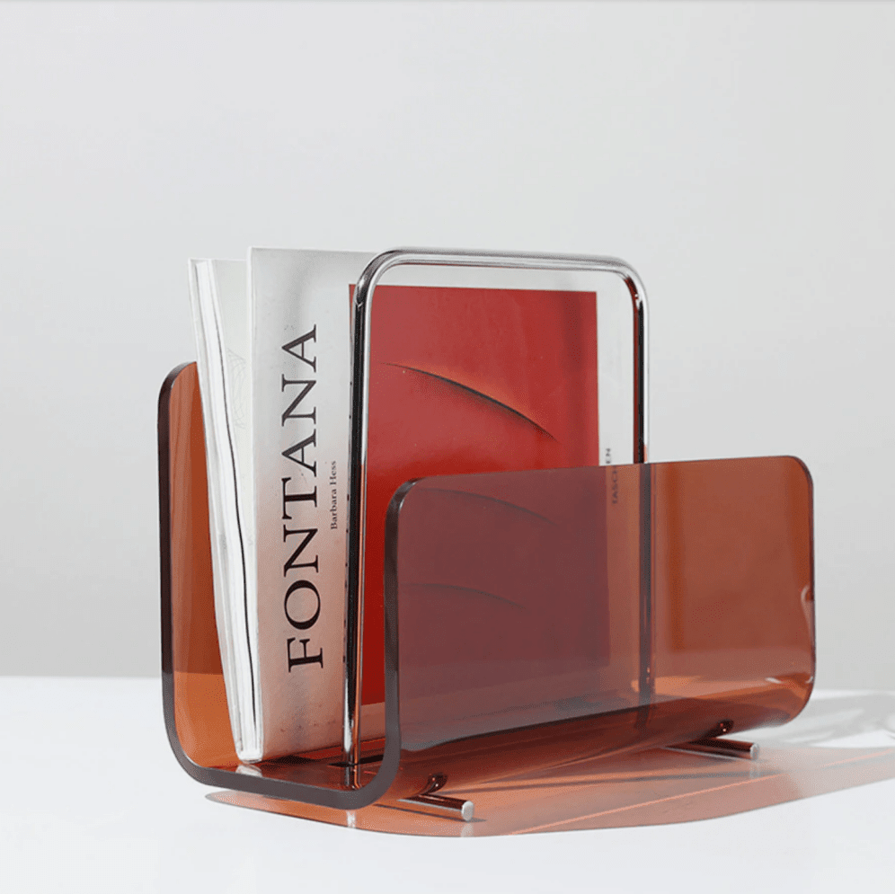 STYLEFILE – Acrylic Magazine Holder with Sophisticated Silhouette