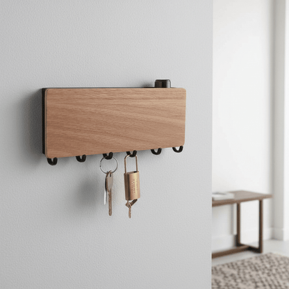 KEYLUX – Portachiavi in legno con design elegante e naturale raffinatezza