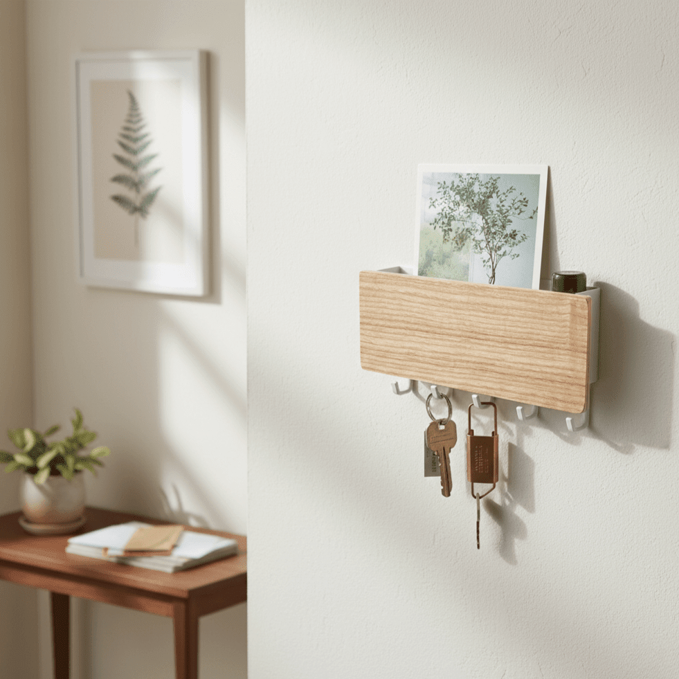 KEYLUX – Portachiavi in legno con design elegante e naturale raffinatezza