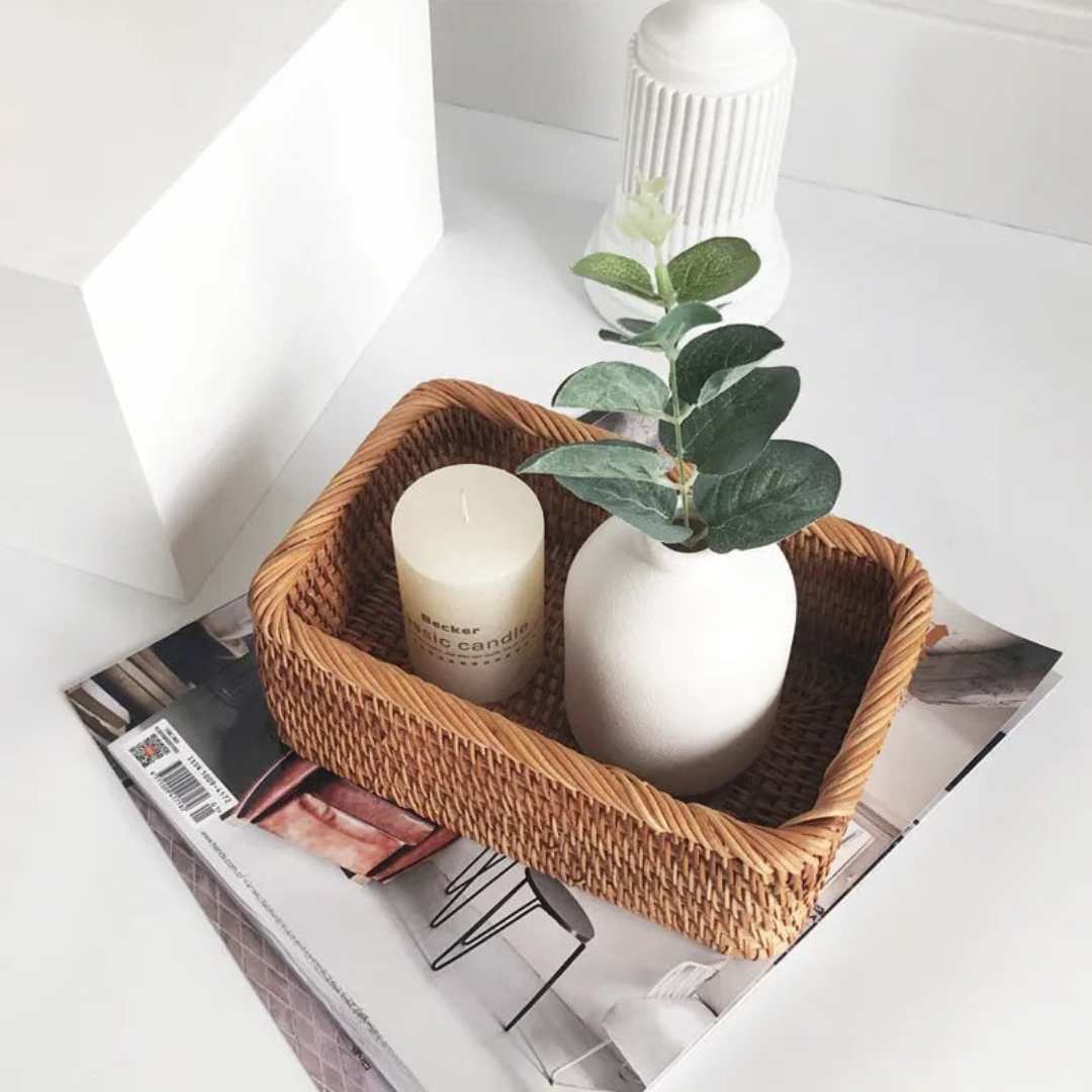 RUSTELLE – Elegantes cestos de ratán para un almacenamiento estilizado y natural