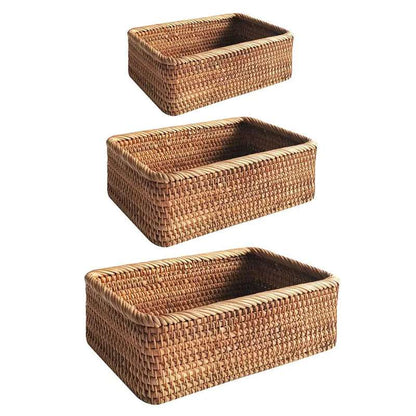RUSTELLE – Elegantes cestos de ratán para un almacenamiento estilizado y natural