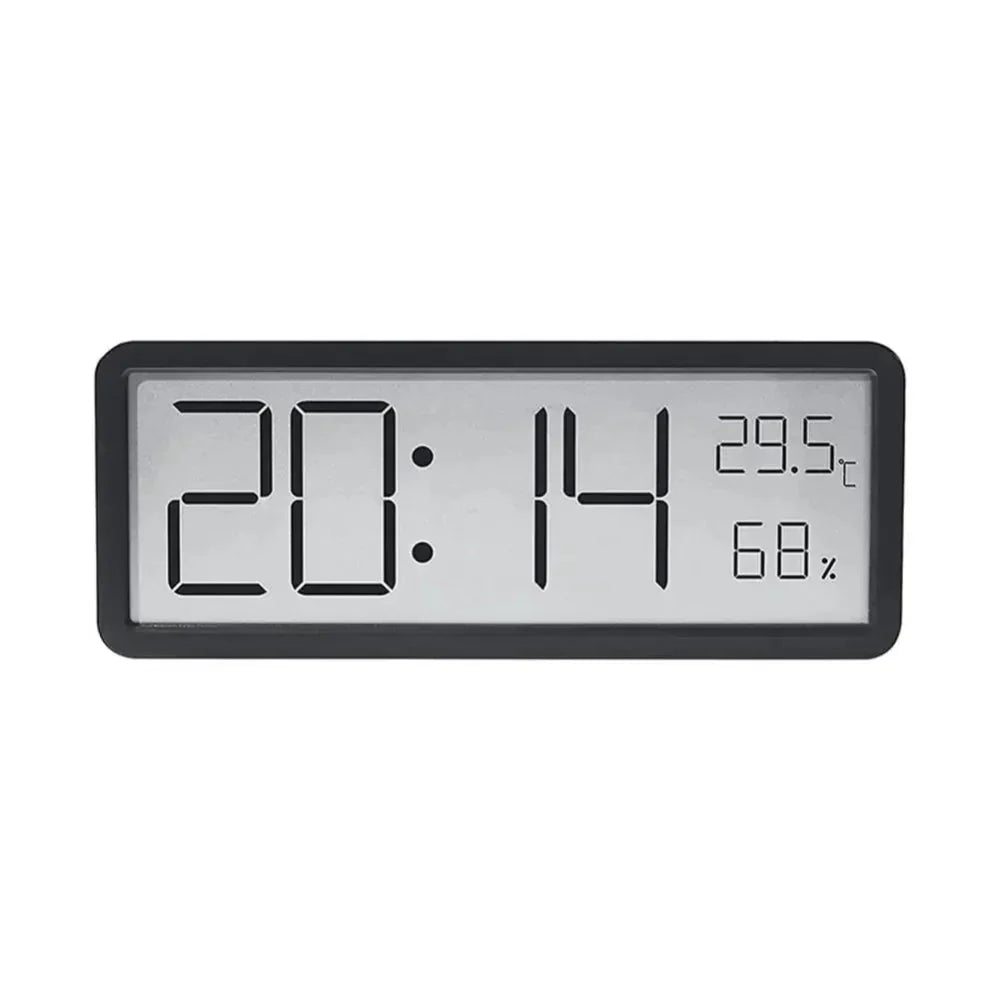 TEMPOTIX – Horloge murale LED digitale avec affichage clair de l'heure et de la température
